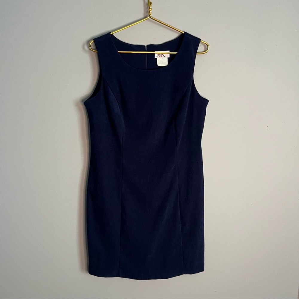 R&K originals navy body con dress‎